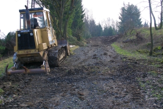 Entsiegelung der Strasse zum Munitionsdepots des ehemaligen Standort&uuml;bungsplatz, &copy; FNMK 2007
